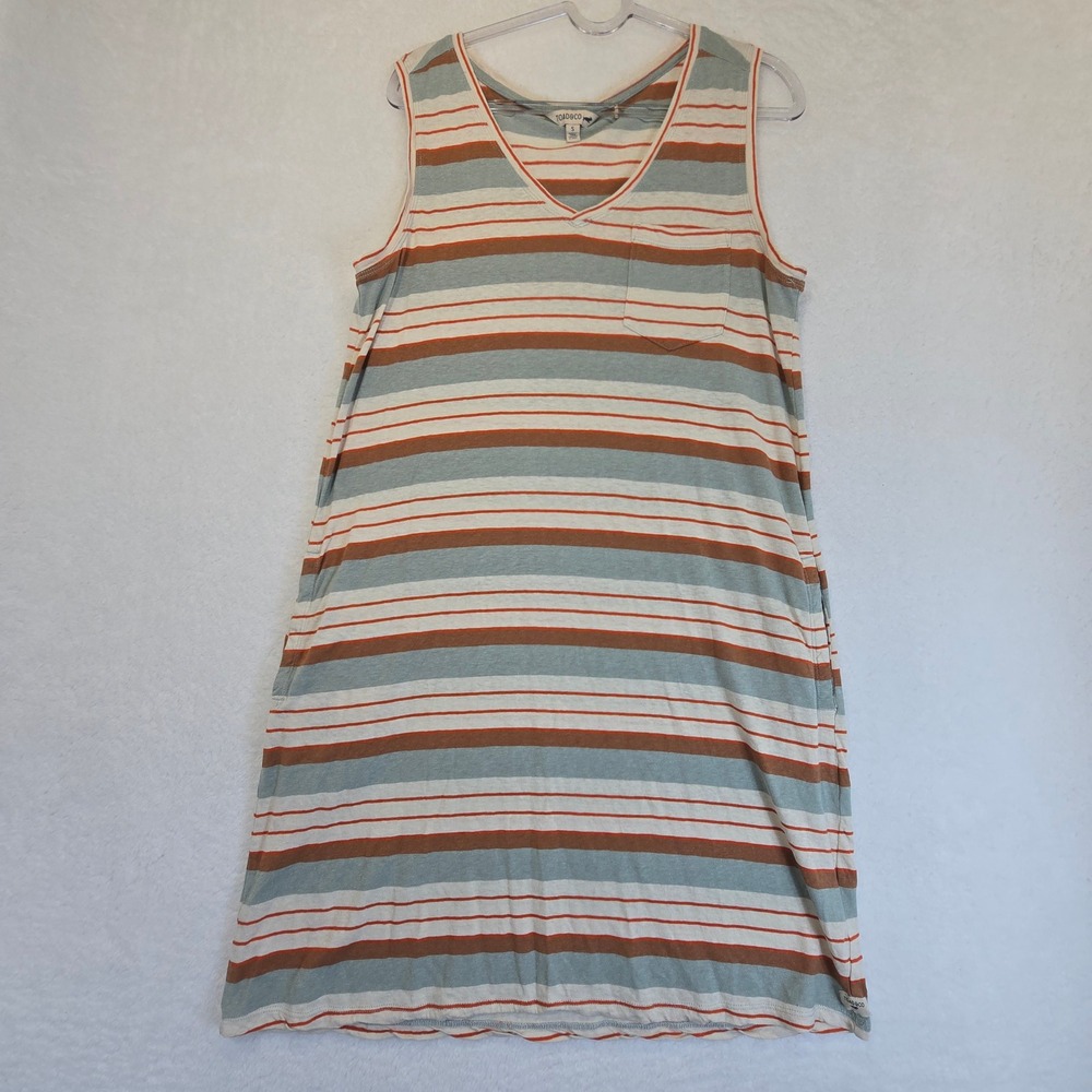 Toad Co Grom Tank Dress Women S Striped Hemp Organic Cotton Eco Casual Coastal